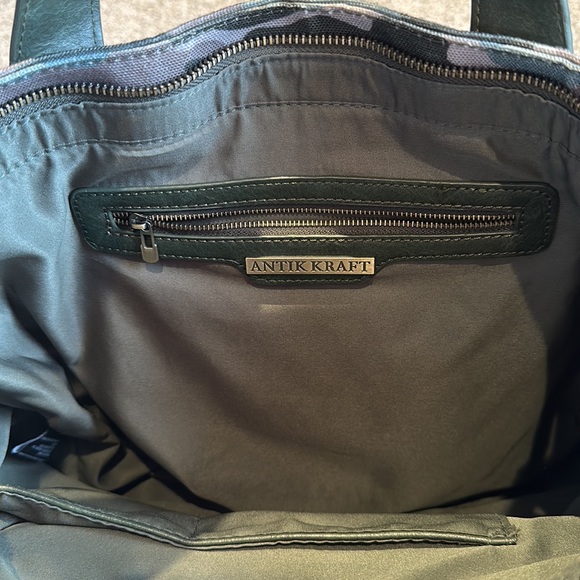 Antik Kraft Camouflage and Green Leather Purse - Picture 7 of 8